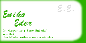 eniko eder business card